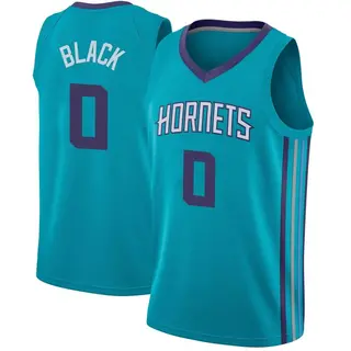 Youth Svi Mykhailiuk Charlotte Hornets Fanatics Branded Fast Break Black  2022/23 City Edition Jersey